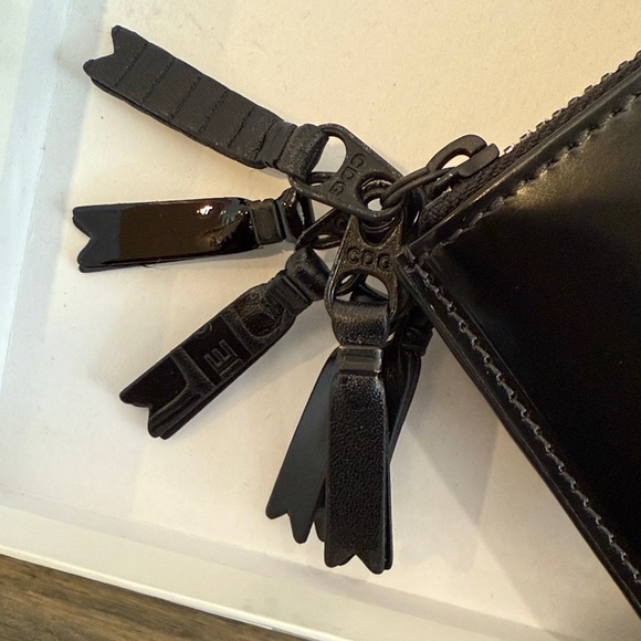 Comme des Garcons Black Glossy Zipper Medley Wallet /Clutch NWT IN BOX - Picture 7 of 9